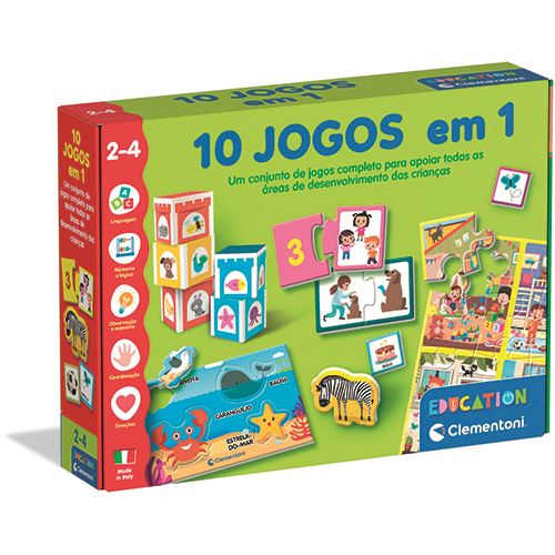 10 Jogos em 1 - Education Clementoni