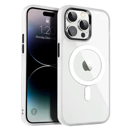 Capa 4-OK Kristal com MagSafe e Bumper para Apple iPhone 15 Pro - Preto