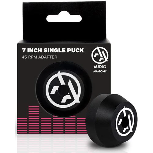Adaptador 45 RPM Audio Anatomy para Discos 7"- 38mm - Preto