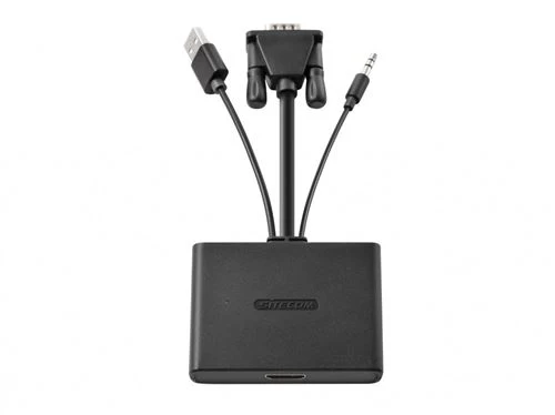 Adaptador Sitecom CN-352 VGA HDMI + USB 2.0 + 3.5 mm Preto