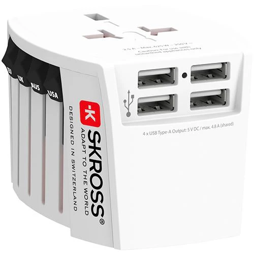 Adaptador Tomada Skross MUV 4 USB