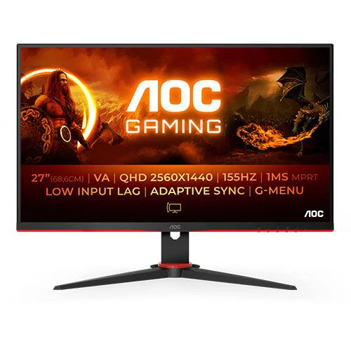 Monitor Gaming AOC Q27G2E/BK | 27'' | 155 Hz | QHD