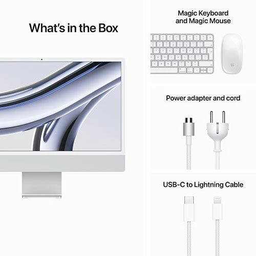 iMac | 24'' | 2023 | M3 | 512GB SSD | GPU 10-Core - Prateado - Image 9