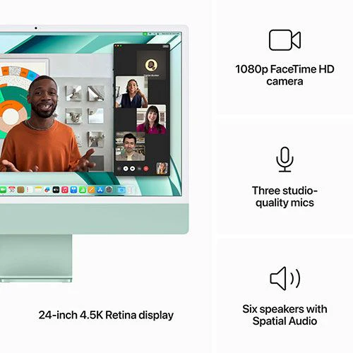 iMac | 24'' | 2023 | M3 | 256GB SSD | GPU 8-core - Verde - Image 5