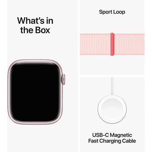 Apple Watch Series 9 GPS 45mm - Cellular - Alumínio Rosa | Bracelete Loop Rosa - Image 6