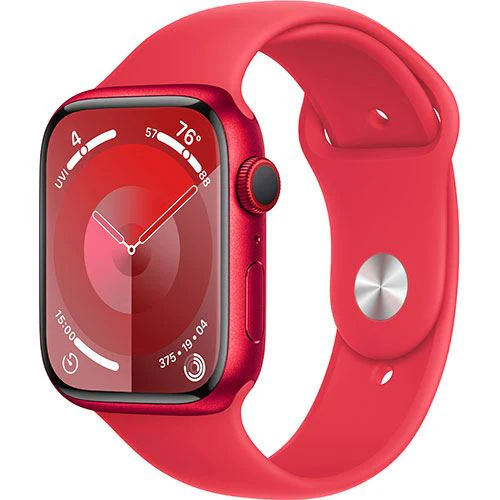 Apple Watch Series 9 GPS 45mm - Cellular - Alumínio (Product) Red | Bracelete Desportiva (Product) Red - S/M