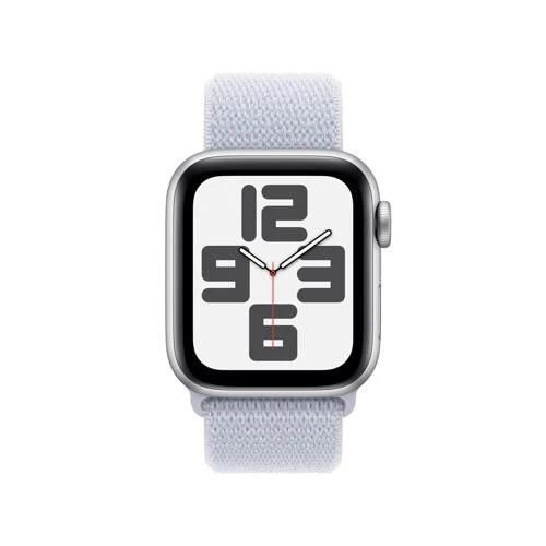 Apple Watch SE 2024 GPS 40mm - Alumínio Prateado | Bracelete Loop Nuvem azul - Image 2
