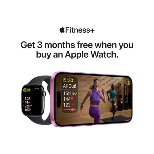 Apple Watch SE 2024 GPS 44mm - Cellular - Alumínio Luz das estrelas | Bracelete Desportiva Luz das estrelas - M/L - Image 8