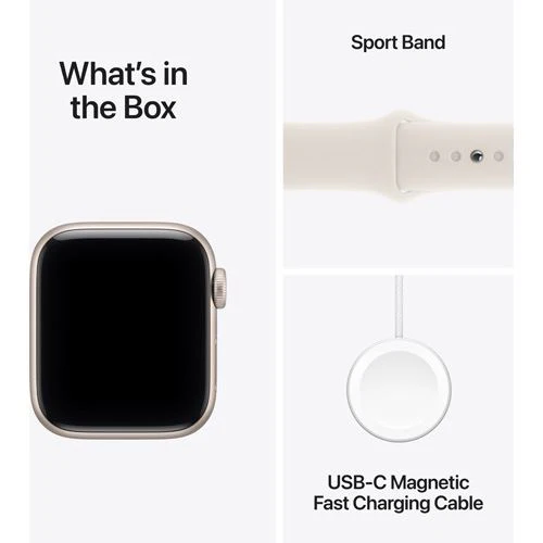 Apple Watch SE 3 Cellular - 44mm - Alumínio Luz das estrelas | Sport Band - Luz das estrelas - S/M - Image 8