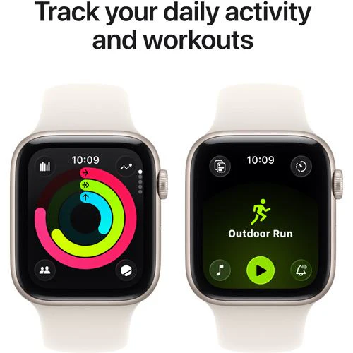 Apple Watch SE 3 GPS - 44mm - Alumínio Luz das estrelas | Sport Band - Luz das estrelas - M/L - Image 6