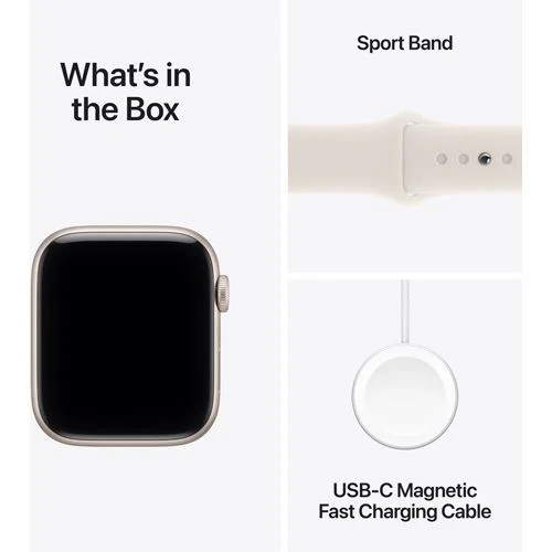 Apple Watch SE 3 GPS - 44mm - Alumínio Luz das estrelas | Sport Band - Luz das estrelas - M/L - Image 8