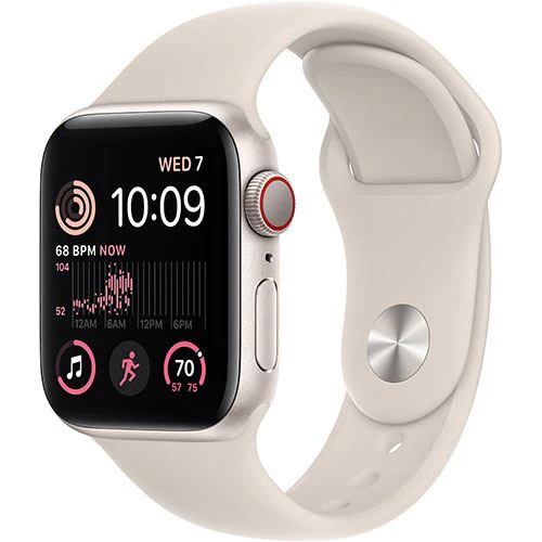 Apple Watch SE GPS 40mm - Cellular - Alumínio Luz das Estrelas | Bracelete Desportiva Luz das Estrelas