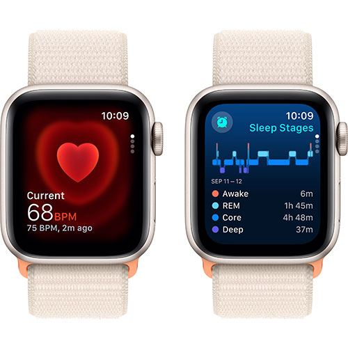 Apple Watch SE GPS 40mm - Cellular - Alumínio Luz das estrelas | Bracelete Loop Luz das estrelas - Image 4