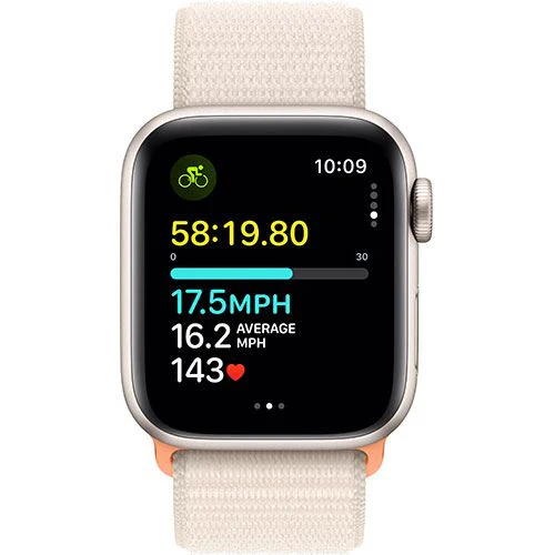 Apple Watch SE GPS 40mm - Cellular - Alumínio Luz das estrelas | Bracelete Loop Luz das estrelas - Image 5