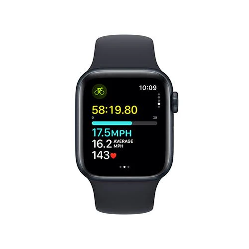 Apple Watch SE GPS 40mm - Alumínio Meia-noite | Bracelete Desportiva Meia-noite - S/M - Image 5