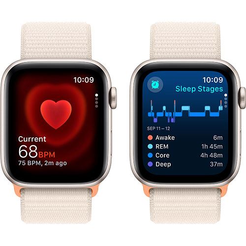 Apple Watch SE GPS 44mm - Cellular - Alumínio Luz das estrelas | Bracelete Loop Luz das estrelas - Image 4