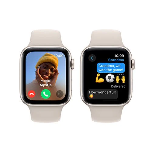 Apple Watch SE GPS 44mm - Alumínio Luz das estrelas | Bracelete Desportiva Luz das estrelas - S/M - Image 3