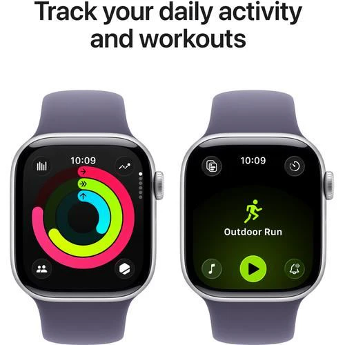 Apple Watch Series 11 GPS - 42mm - Alumínio Prateado | Sport Band - Roxo névoa - M/L - Image 4