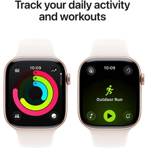 Apple Watch Series 11 GPS - 46mm - Alumínio Rosa Dourado | Sport Band - Rosa leve - M/L - Image 4