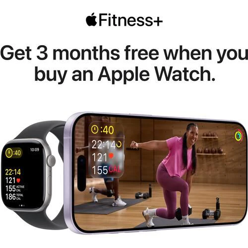 Apple Watch Series 11 GPS - 46mm - Space Grey Aluminium Case | Sport Band - Preto - S/M - Image 9