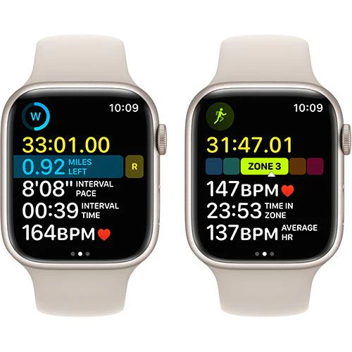 Apple Watch Series 8 GPS 45mm - Cellular - Alumínio Luz das Estrelas | Bracelete Desportiva Luz das Estrelas - Image 5