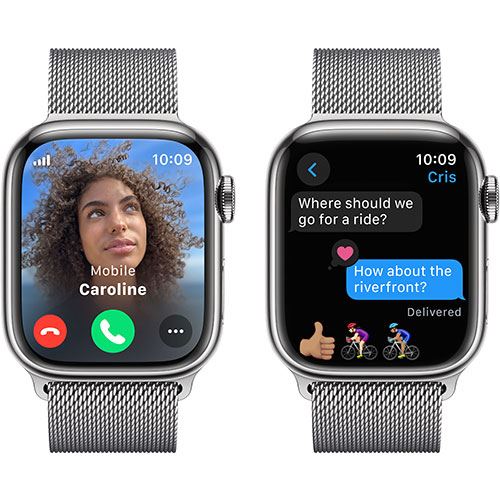 Apple Watch Series 9 GPS 41mm - Cellular - Aço Inoxidável Prateado | Bracelete Milanese Prateado - Image 3