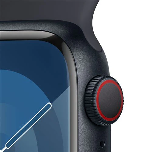 Apple Watch Series 9 GPS 41mm - Cellular - Alumínio Meia-noite | Bracelete Desportiva Meia-noite - M/L - Image 3