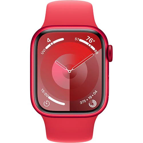 Apple Watch Series 9 GPS 41mm - Cellular - Alumínio (Product) Red | Bracelete Desportiva (Product) Red - S/M - Image 2
