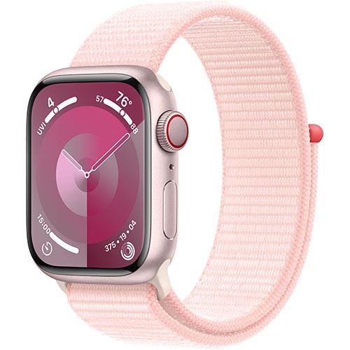 Apple Watch Series 9 GPS 41mm - Cellular - Alumínio Rosa | Bracelete Loop Rosa
