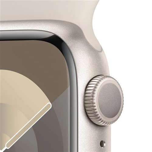 Apple Watch Series 9 GPS 41mm - Alumínio Luz das estrelas | Bracelete Desportiva Luz das estrelas - S/M - Image 3