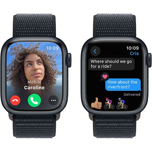 Apple Watch Series 9 GPS 41mm - Alumínio Meia-noite | Bracelete Loop Meia-noite - Image 4