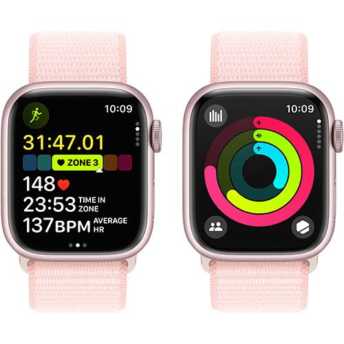Apple Watch Series 9 GPS 41mm - Alumínio Rosa | Bracelete Loop Rosa - Image 5