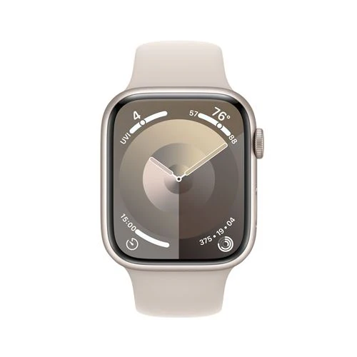 Apple Watch Series 9 GPS 45mm - Alumínio Luz das estrelas | Bracelete Desportiva Luz das estrelas - M/L - Image 2