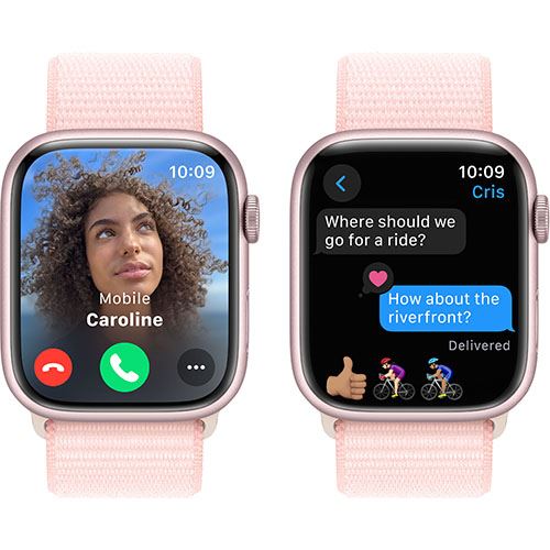 Apple Watch Series 9 GPS 45mm - Alumínio Rosa | Bracelete Loop Rosa - Image 4