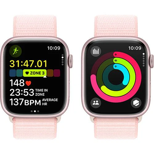 Apple Watch Series 9 GPS 45mm - Alumínio Rosa | Bracelete Loop Rosa - Image 5