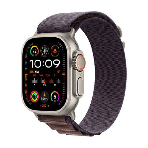 Apple Watch Ultra 2 GPS 49mm - Cellular - Titânio | Bracelete Loop Alpine - Índigo - L