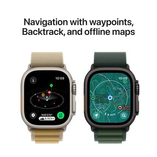 Apple Watch Ultra 2 GPS 49mm - Cellular - Titânio Natural | Bracelete Loop Alpine Bronze - S - Image 6