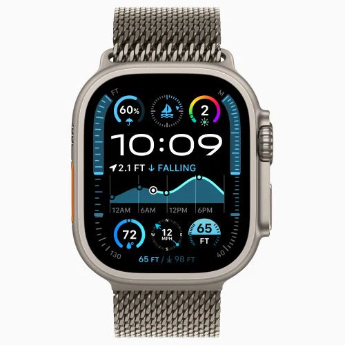 Apple Watch Ultra 2 GPS 49mm - Cellular - Titânio Natural | Bracelete Loop Milanesa Titânio Natural - L - Image 2
