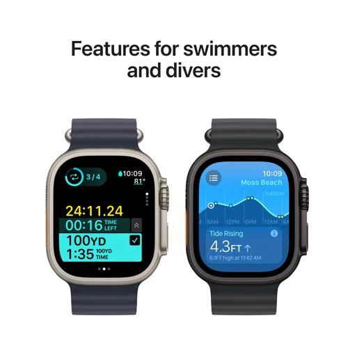 Apple Watch Ultra 2 GPS 49mm - Cellular - Titânio Natural | Bracelete Loop Milanesa Titânio Natural - S - Image 5