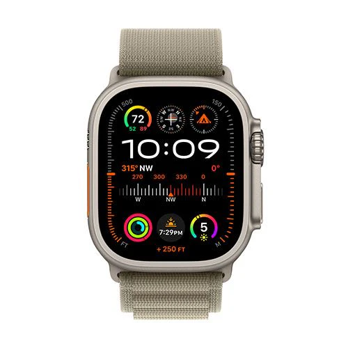 Apple Watch Ultra 2 GPS 49mm - Cellular - Titânio | Bracelete Loop Alpine - Azeitona - M - Image 2