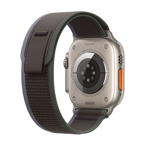 Apple Watch Ultra 2 GPS 49mm - Cellular - Titânio | Bracelete Loop Trail - Azul | Preto - S/M - Image 3