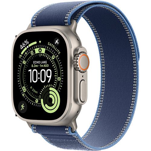 Apple Watch Ultra 3 Cellular - 49mm - Titânio natural | Loop - Azul/azul-vivo - M/L