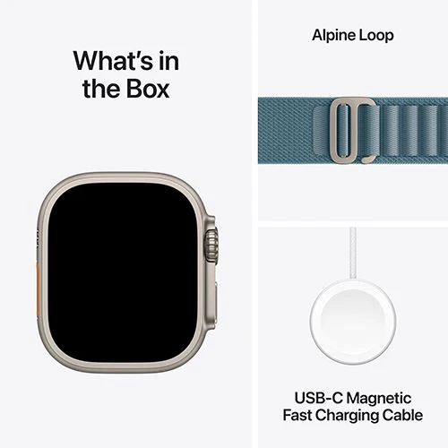 Apple Watch Ultra 3 Cellular - 49mm - Titânio natural | Loop - Azul-claro - S - Image 8