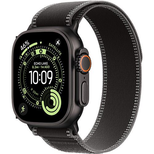 Apple Watch Ultra 3 Cellular - 49mm - Titânio preto | Loop - Preto/Carvão - M/L