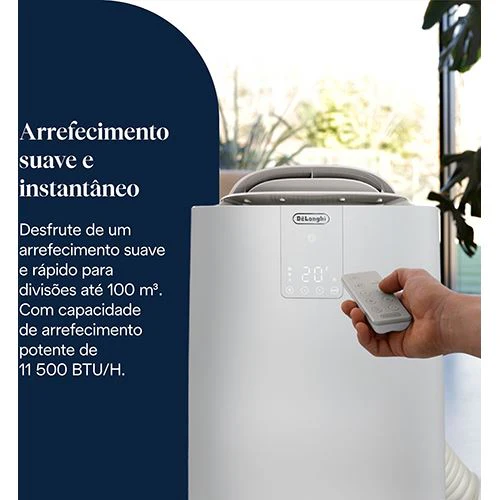 Ar Condicionado Portátil Delonghi AP98 GentleJet Pinguino | 11500 BTU/h | Branco - Image 2