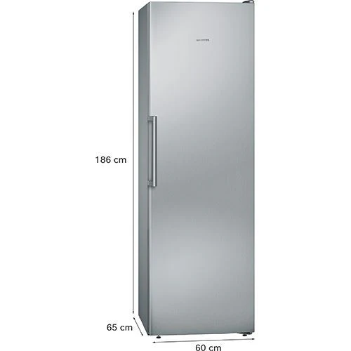 Arca Congeladora Vertical Siemens GS36NVIEP iQ300 | 186x60x65 cm | 242 L | E | Aço antidedadas - Outlet - Grade B - Image 2