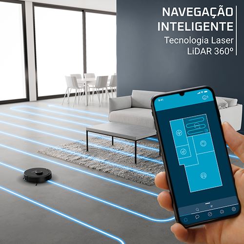 Aspirador Robot com Mopa Rowenta RR8865E0 X-Plorer Serie 275 | 120 min | Preto - Image 7