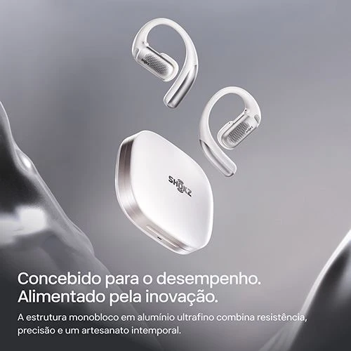 Auriculares Desportivos True Wireless Bluetooth Shokz OpenFit Pro - Branco - Image 3