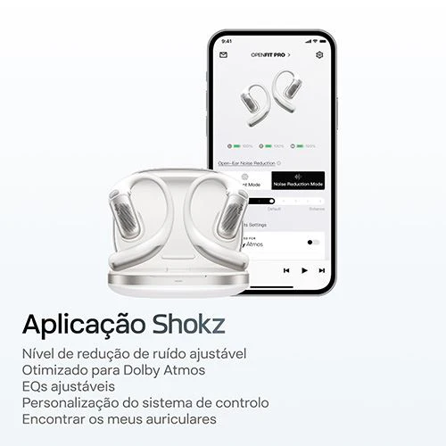 Auriculares Desportivos True Wireless Bluetooth Shokz OpenFit Pro - Branco - Image 7
