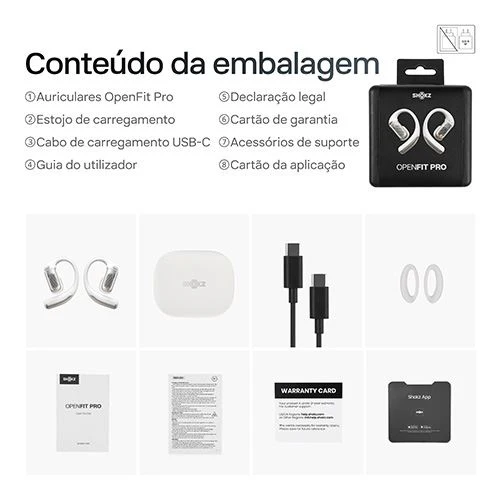 Auriculares Desportivos True Wireless Bluetooth Shokz OpenFit Pro - Branco - Image 8